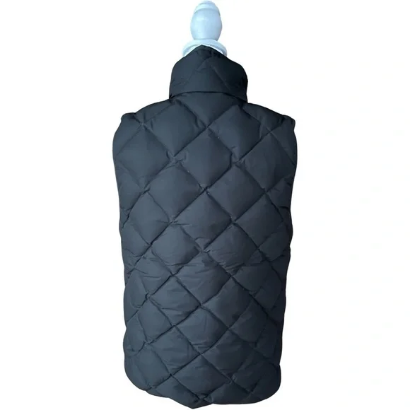 J. Crew Black Quilted Down Filled Puffer Vest Size Small - Picture 3 of 7